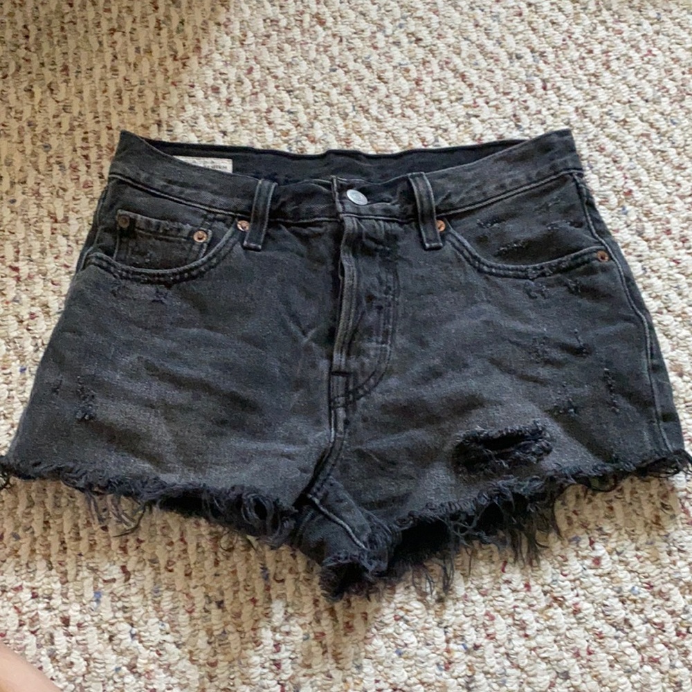 levi’s premium 501 shorts black